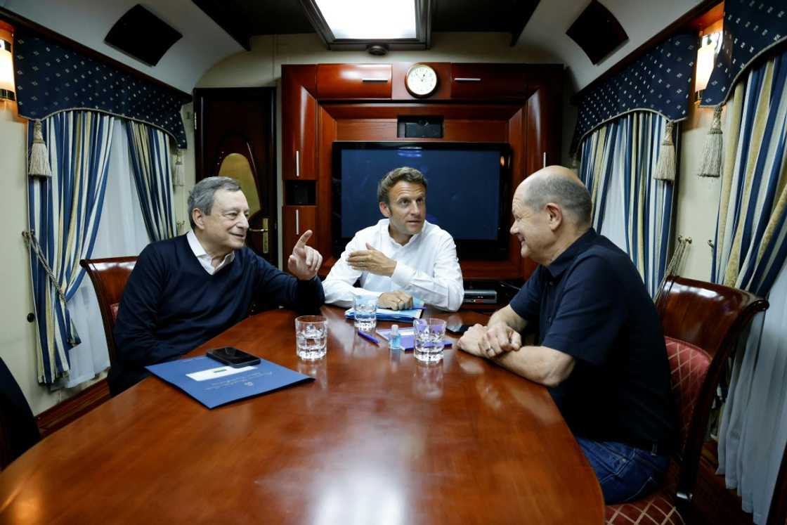 Italian Prime Minister Mario Draghi is also seen as a bulwark against populism and accompanied the French leader and Scholz on a trip to Kyiv last week Italian Prime Minister Mario Draghi is also seen as a bulwark against populism and accompanied the French leader and Scholz on a trip to Kyiv last week