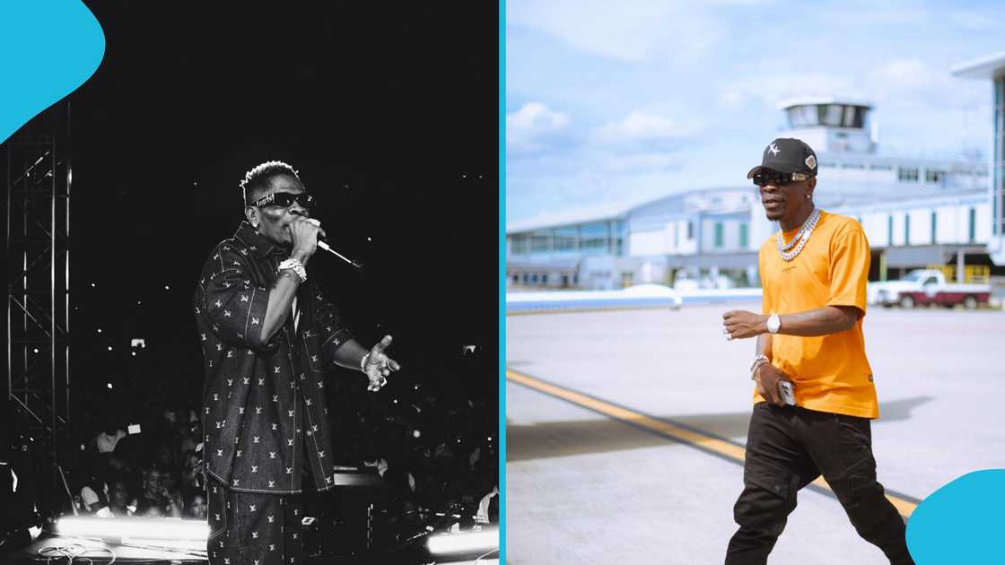 Shatta Wale, Raggae-dancehall, Ghanaian artiste, Stage invasions, Shatta Wale falls, Fan invades stage.