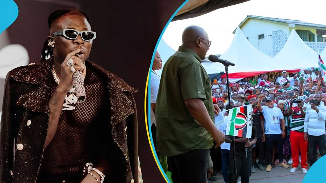 Stonebwoy, NDC, NDC rally, Stonebwoy at NDC rally, 2024 elections, NDC rally performance Stonebwoy, NDC, NDC rally, Stonebwoy at NDC rally, 2024 elections, NDC rally performance
