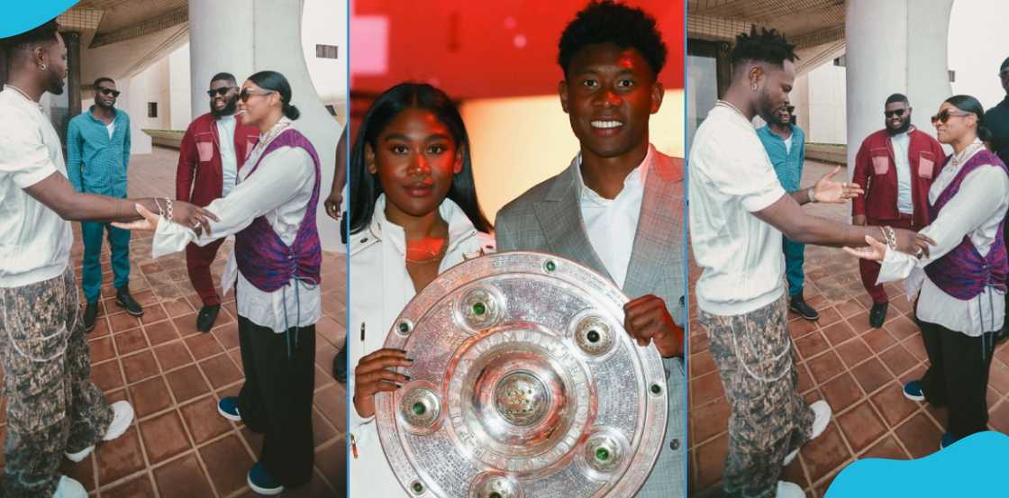 Fameye and Rose May Alaba, sister of Real Madrid star, David Alaba Fameye and Rose May Alaba, sister of Real Madrid star, David Alaba