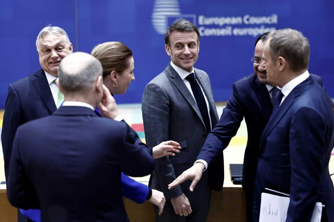 EU leaders were also looking for a united stance on the war in Gaza at the Brussels summit EU leaders were also looking for a united stance on the war in Gaza at the Brussels summit