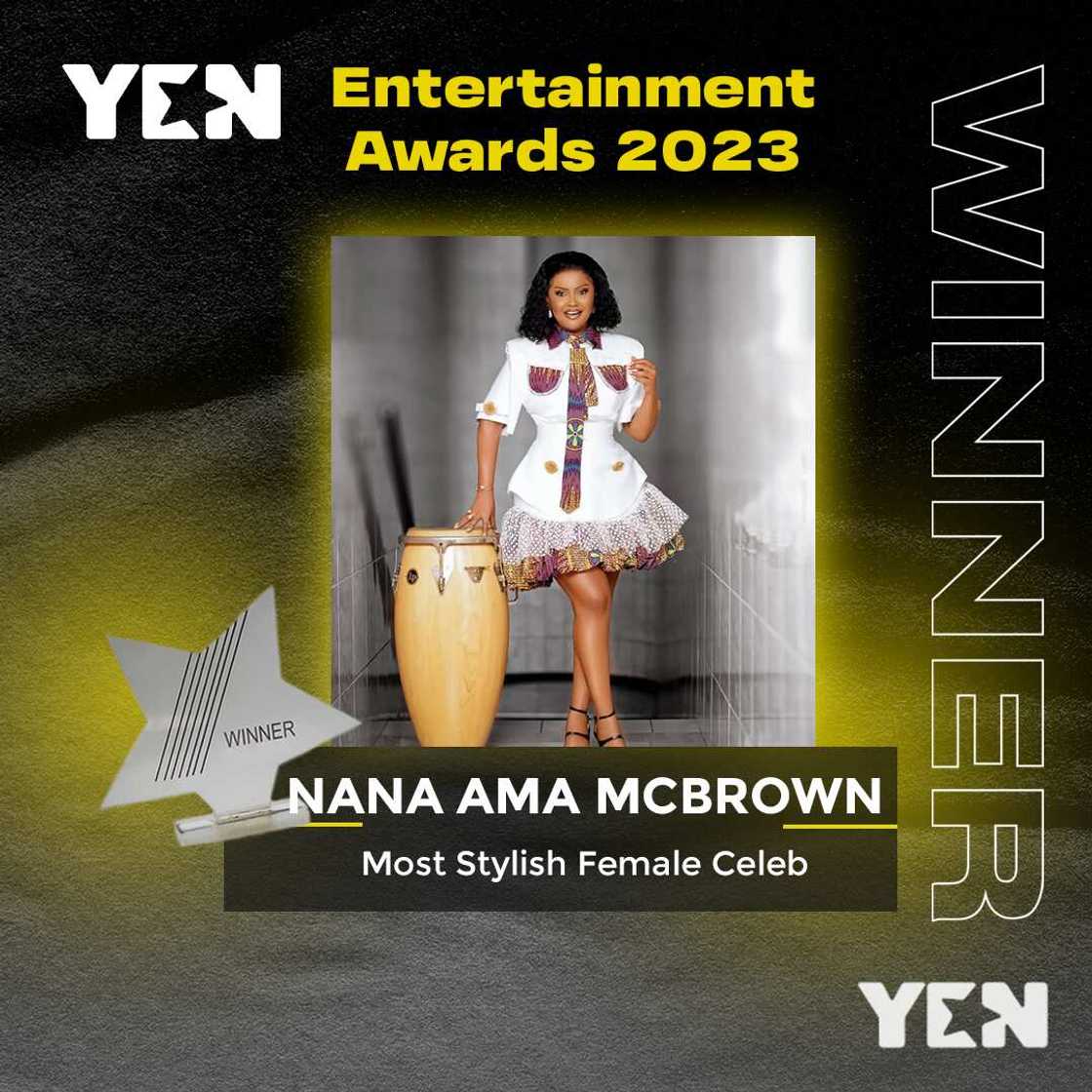Nana Ama McBrown wins at YEN Awards Nana Ama McBrown wins at YEN Awards