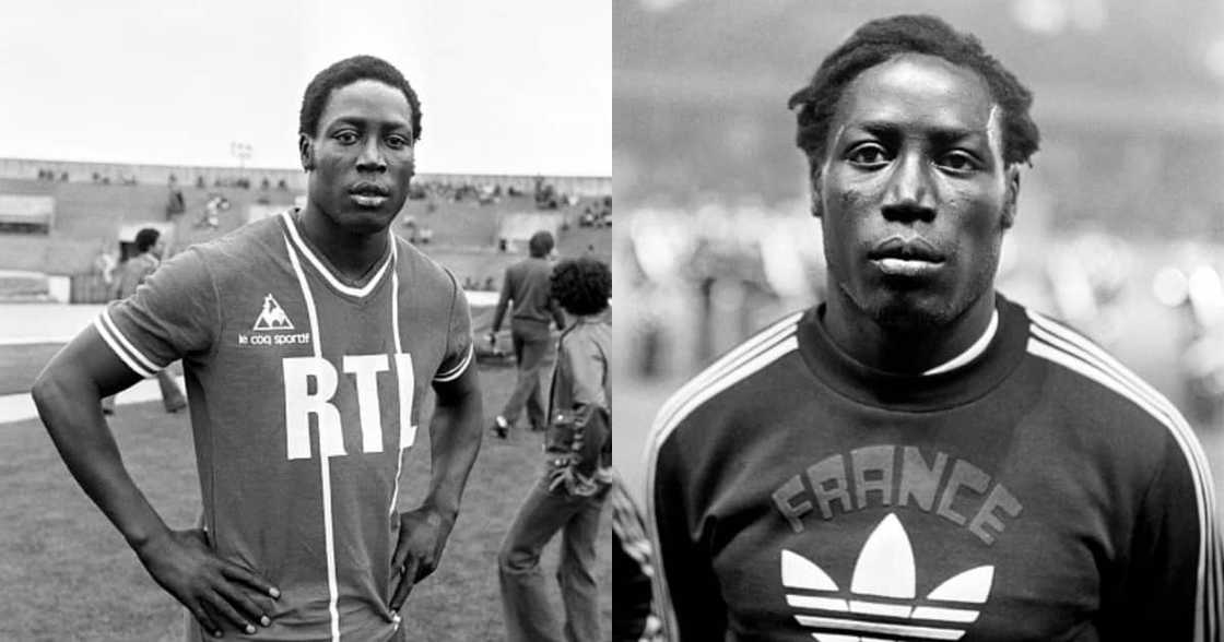 Jean-Pierre Adams photo on July 26, 1977 in Paris on the grounds of Paris St. Germain. (Photo by AFP via Getty Images)