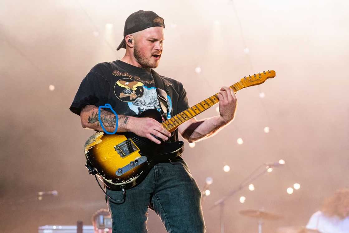 Zach Bryan performs onstage at The Park at Harlinsdale Farm in Franklin, Tennessee