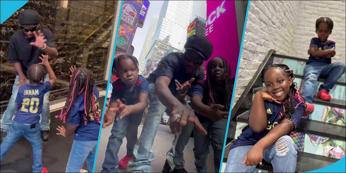 Stonebwoy and his children on US Tour