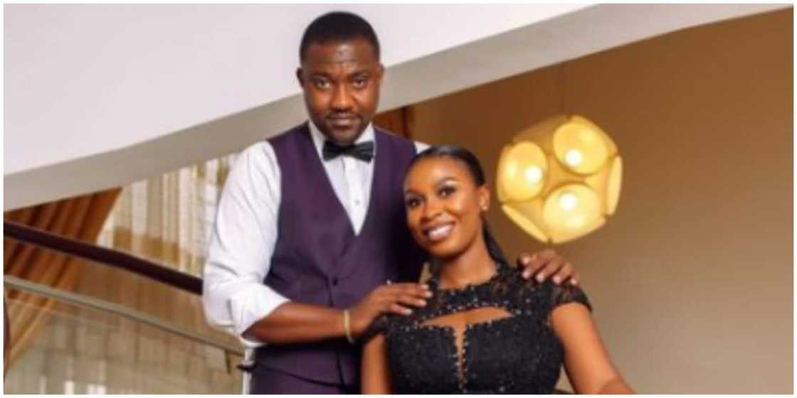John Dumelo and his wife John Dumelo and his wife