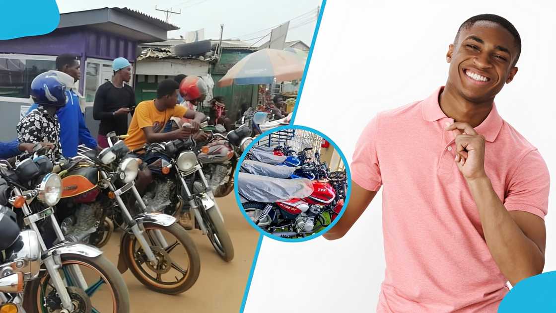 Okada, Ghana, Accra, Okada businesses, Kumasi, TVS HLX