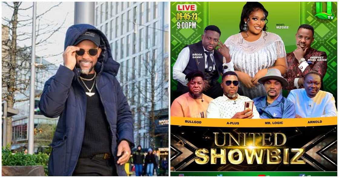 Fadda Dickson posts United Showbiz flier