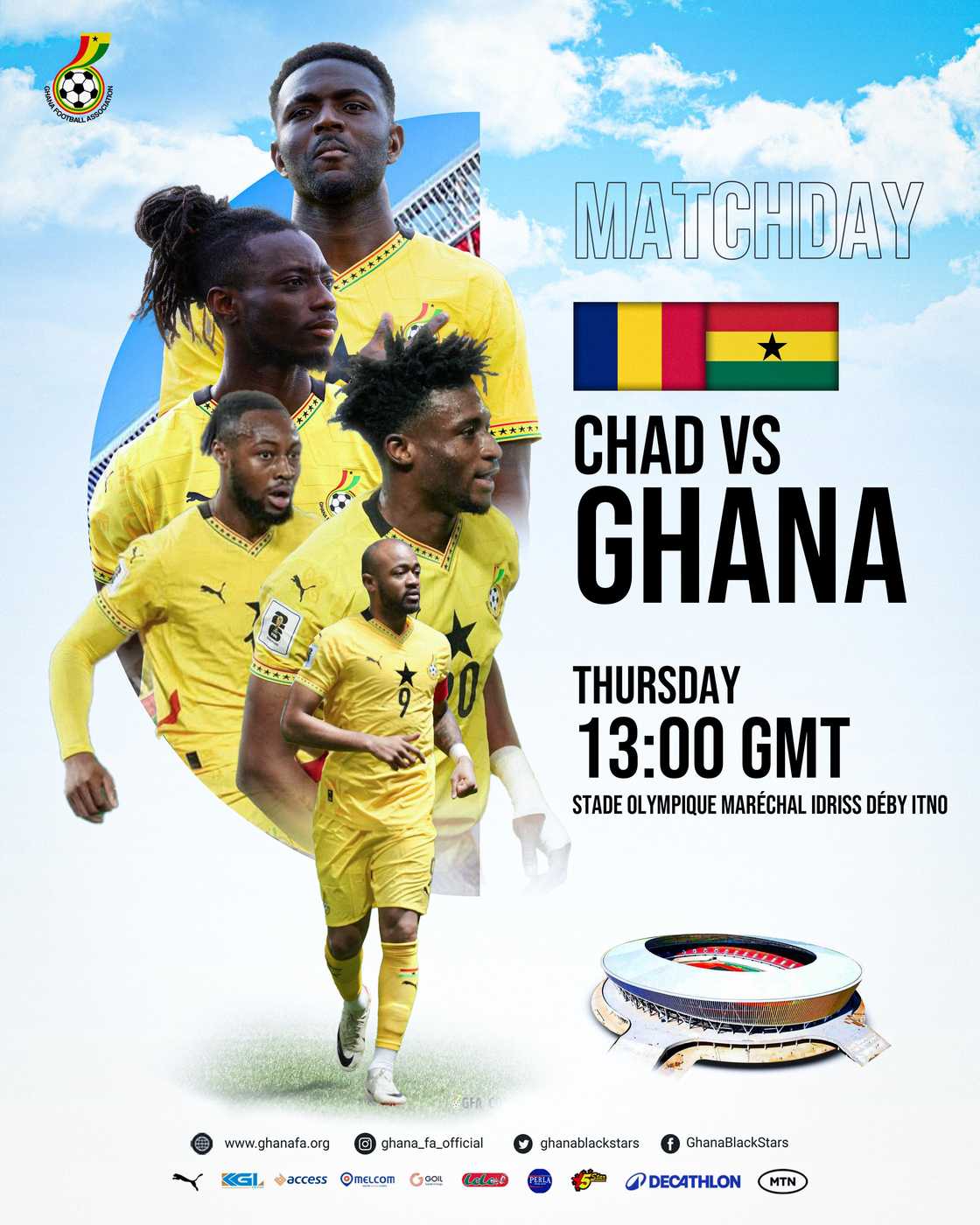 Chad vs. Ghana World Cup qualifier, Ghana hopsing to qualify for World Cup, TV Channels for Chad vs. Ghana match, Live streaming of Chad vs. Ghana