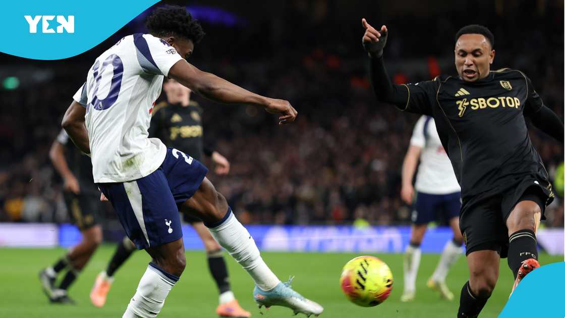Mohammed Kudus, Kevin Danso, Lucas Bergvall, Tottenham, Tottenham lose to Fulham, Fulham defeats Tottenham, Kudus vs Fulham, Kudus' stunning goal, Kudus' goal against Fulham. Mohammed Kudus, Kevin Danso, Lucas Bergvall, Tottenham, Tottenham lose to Fulham, Fulham defeats Tottenham, Kudus vs Fulham, Kudus' stunning goal, Kudus' goal against Fulham.