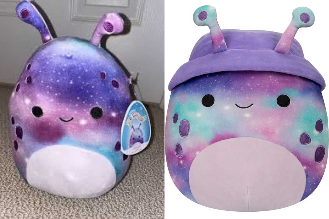 Daxxon the Purple Alien is on a grey and white background Daxxon the Purple Alien is on a grey and white background