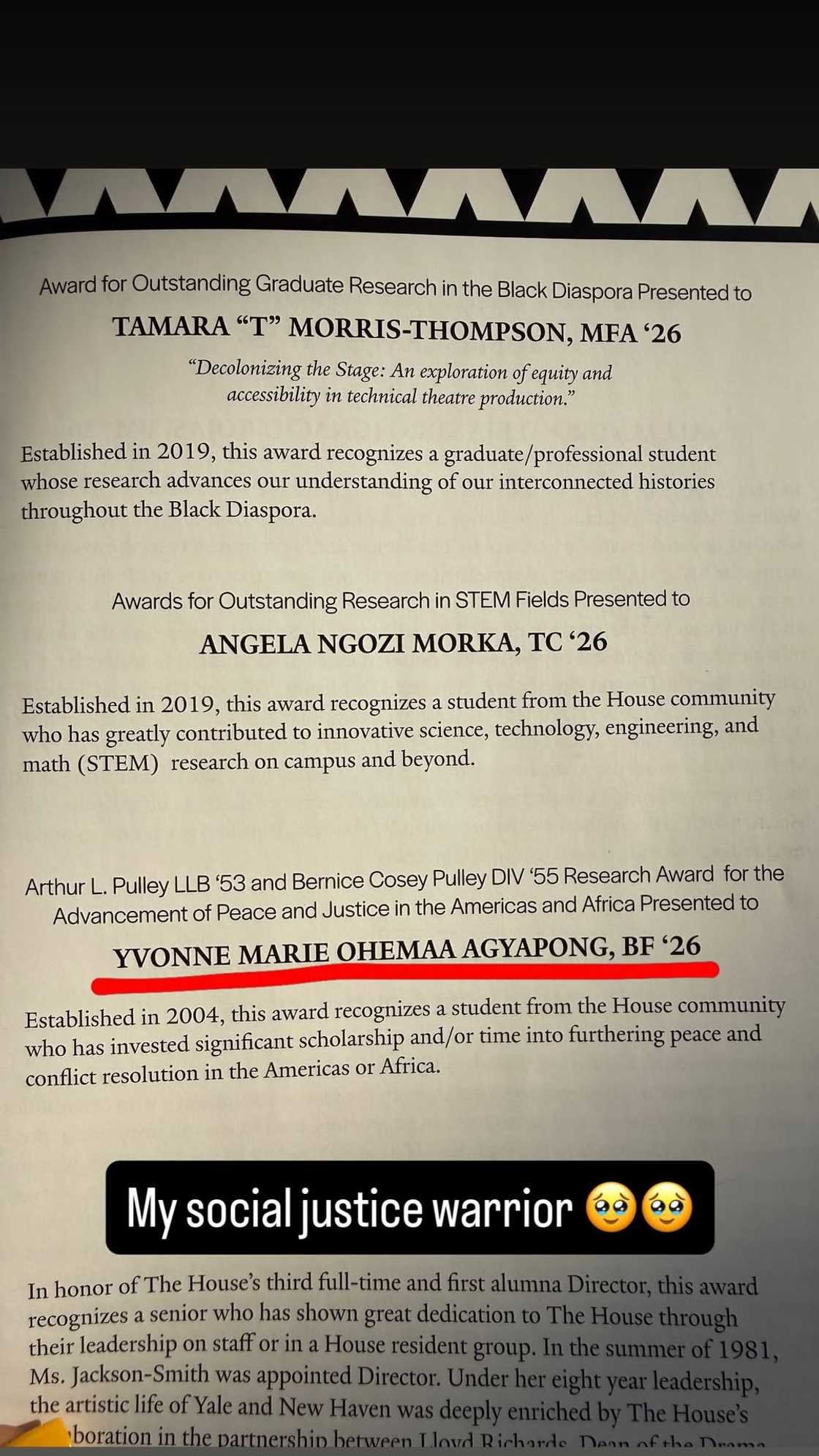 Yvonne Agyapong, Yale University, Yale 2026 Graduation, Kennedy Agyapong's Daughters, Afro Americab Culutural Centre, Kente Stolin Yvonne Agyapong, Yale University, Yale 2026 Graduation, Kennedy Agyapong's Daughters, Afro Americab Culutural Centre, Kente Stolin