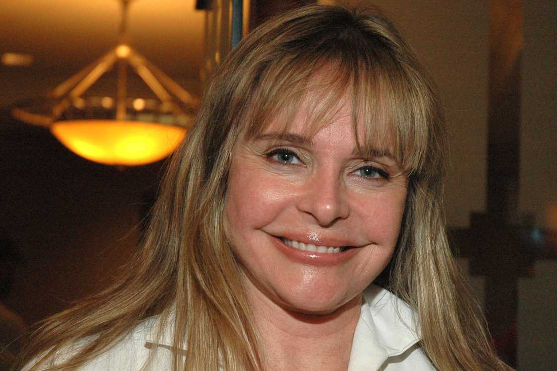 Priscilla Barnes poses in a room in New Jersey, United States