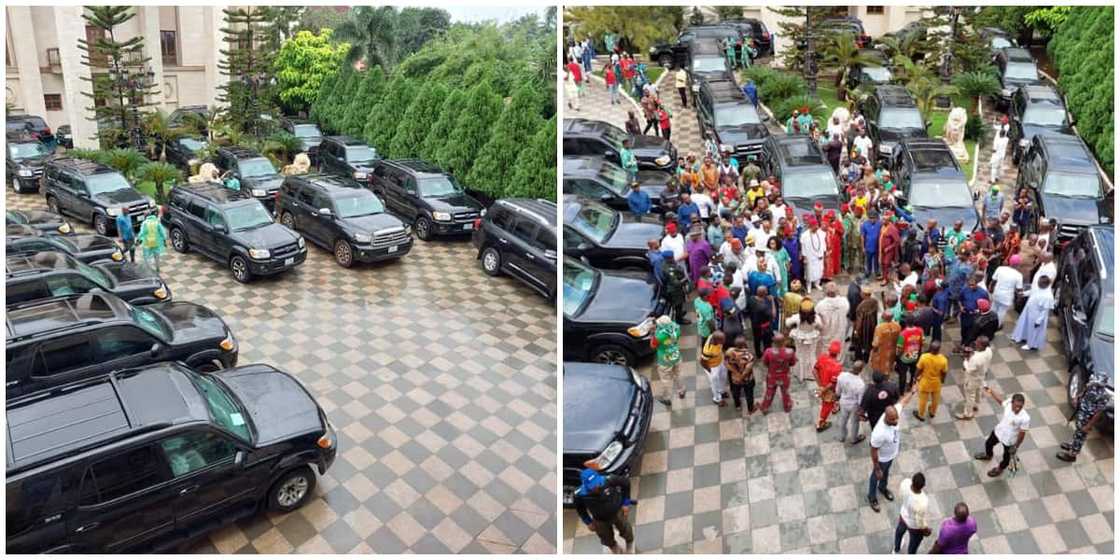 Social media reacts as Nigerian man stuns 23 persons with new cars on his birthday Social media reacts as Nigerian man stuns 23 persons with new cars on his birthday