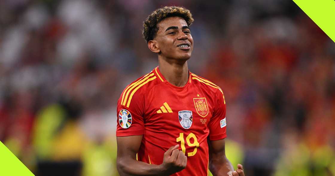 Lamine Yamal celebrates Lamine Yamal celebrates