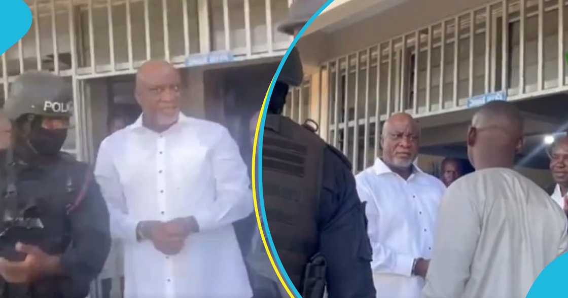 Hopeson Adorye angry at police officer Hopeson Adorye angry at police officer