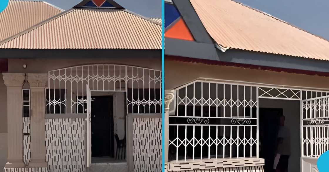 Ghanaian man, street hustler, builds dream house, social media, accommodation. Ghanaian man, street hustler, builds dream house, social media, accommodation.