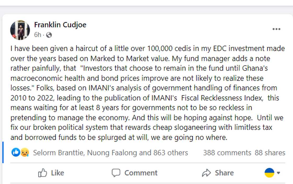 Franklin Cudjoe is founding president of IMANI Africa Franklin Cudjoe is founding president of IMANI Africa