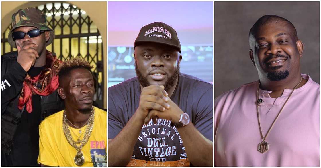 Medikal, Shatta Wale, Kwadwo Sheldon, and Don Jazzy in photos