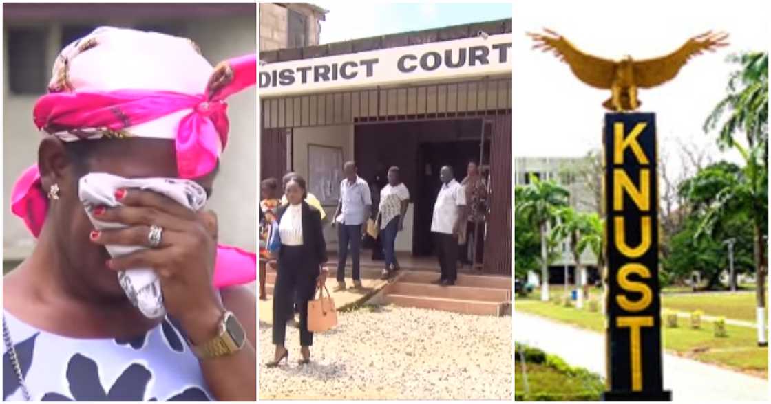 Loves ones in tears as court remands 3 more KNUST students over Katanga-Conti clash.