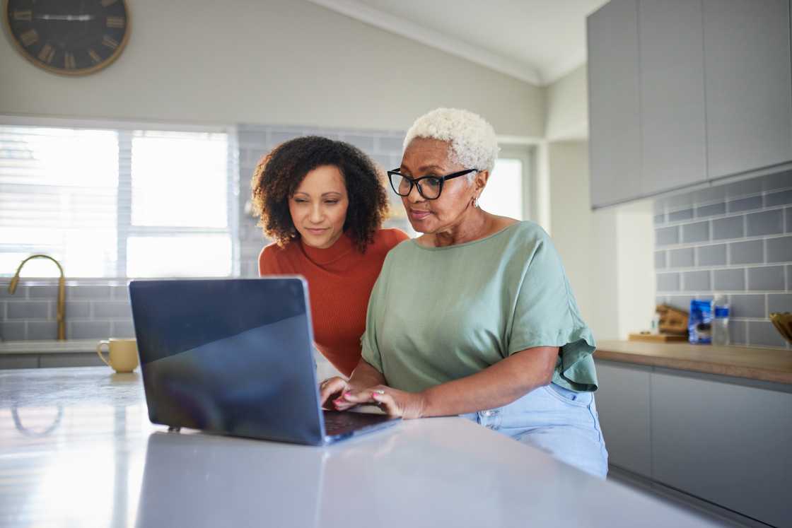 A mother and daughter