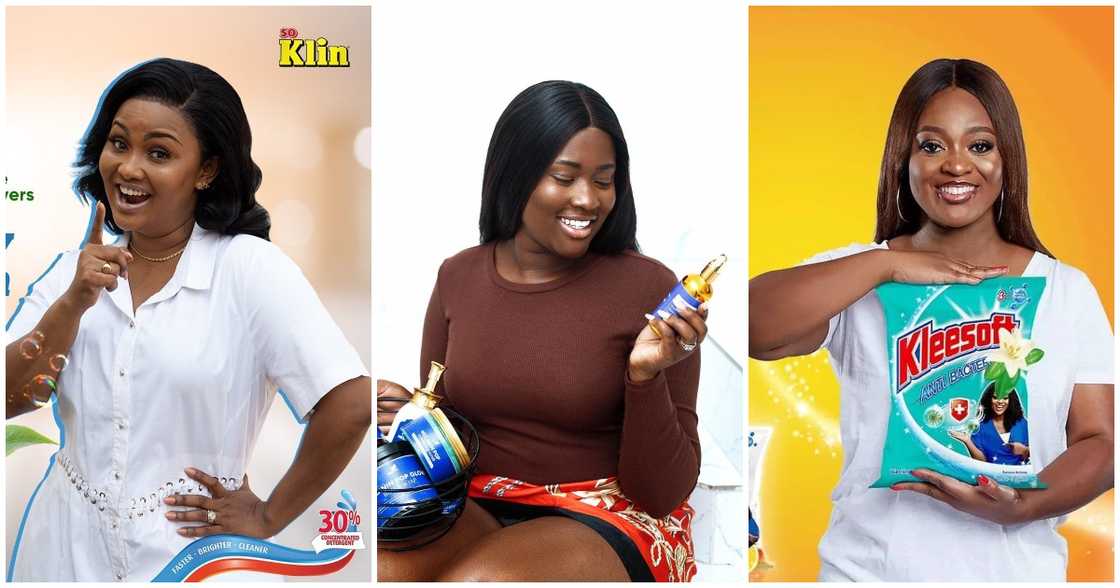 Nana Ama McBrown, Fella Makafui, Jackie Appiah. Nana Ama McBrown, Fella Makafui, Jackie Appiah.