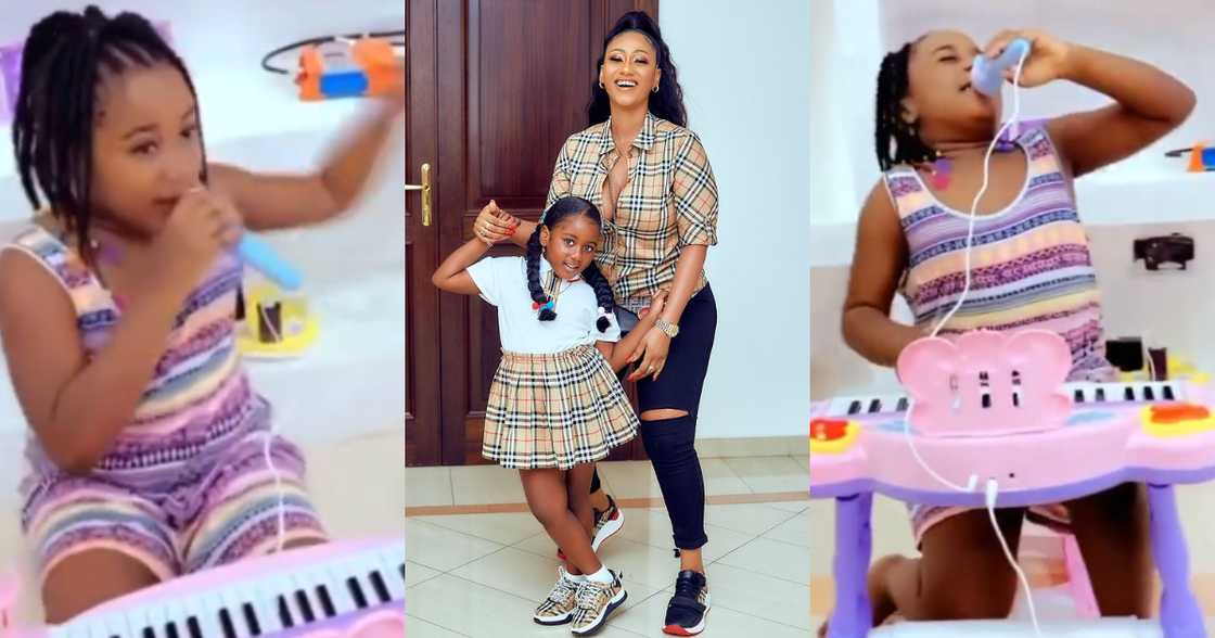 Naila: Hajia4Reall’s Daughter Performs her God’s Child song in new Video; Behaves just like Mom Naila: Hajia4Reall’s Daughter Performs her God’s Child song in new Video; Behaves just like Mom