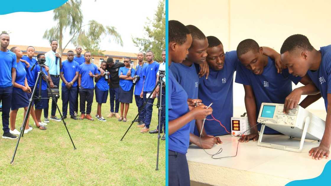 Maranatha University College students displaying their technical skills. Maranatha University College students displaying their technical skills.