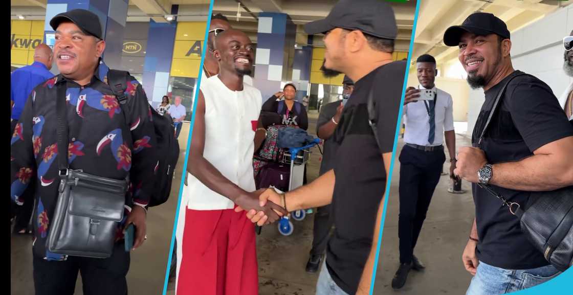 Lil Win welcoming Victor Osuagwu and Ramsey Nouah to Ghana Lil Win welcoming Victor Osuagwu and Ramsey Nouah to Ghana