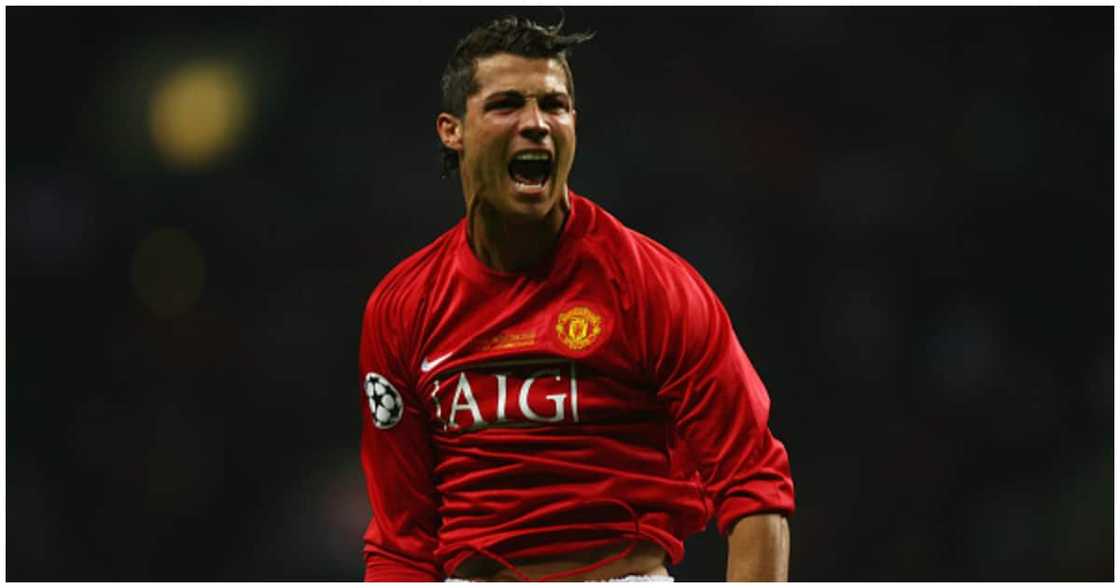Ronaldo celebrates a goal during his first spell with Man United. Photo: Getty Images. Ronaldo celebrates a goal during his first spell with Man United. Photo: Getty Images.