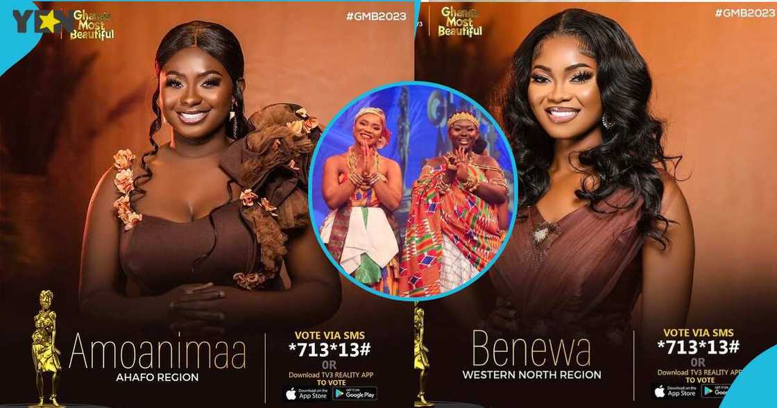 Ghana's Most Beautiful contestants Amoanimaa and Benewa