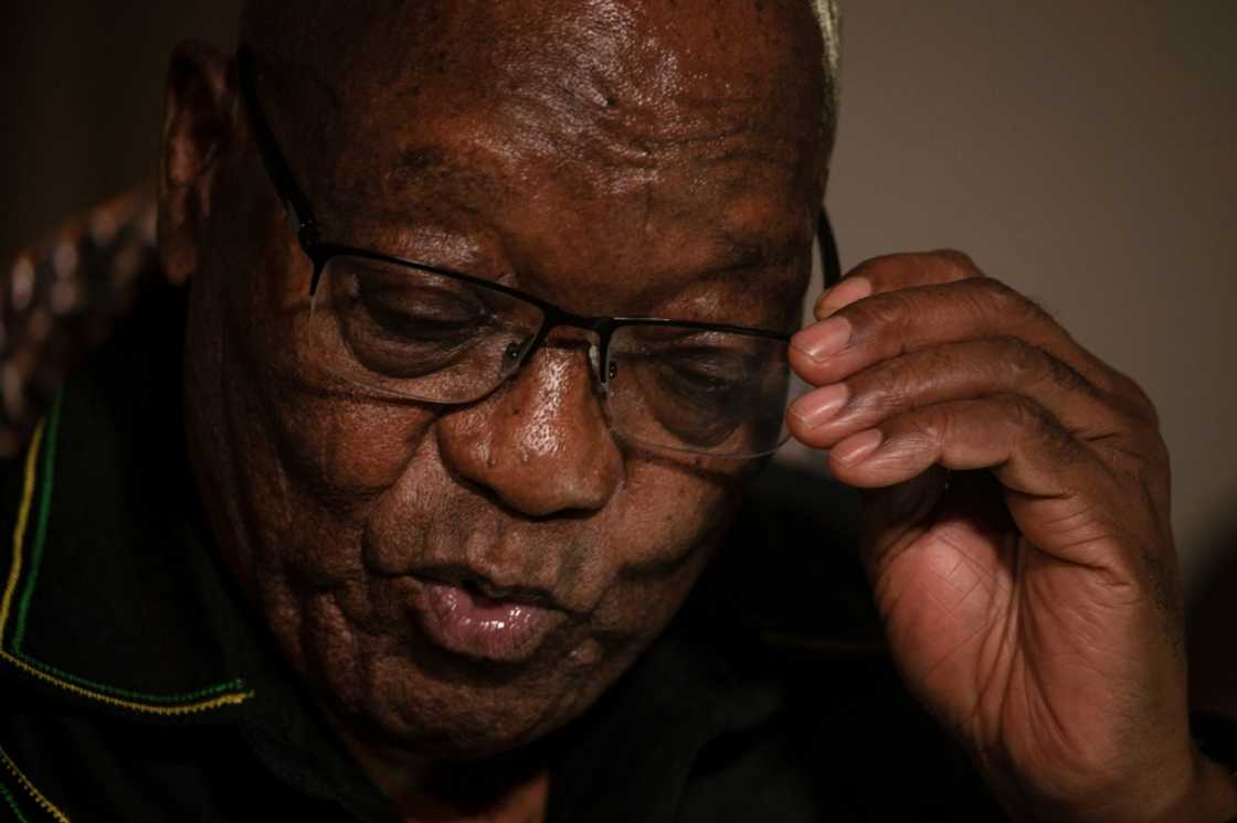 Zuma was handed a 15-month sentence for contempt of court but only spent two months behind bars Zuma was handed a 15-month sentence for contempt of court but only spent two months behind bars