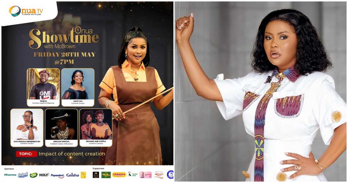 Nana Ama McBrown wears school uniform in Onua Showtime special Nana Ama McBrown wears school uniform in Onua Showtime special