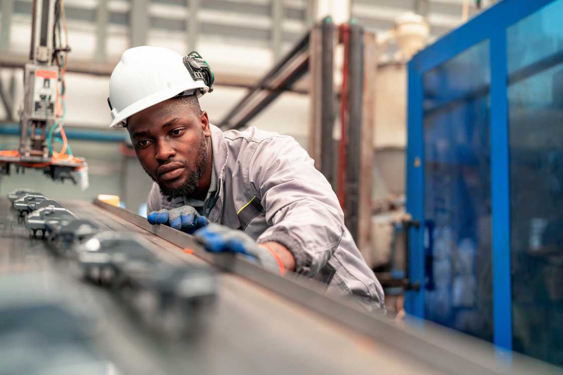 An engineer in a factory