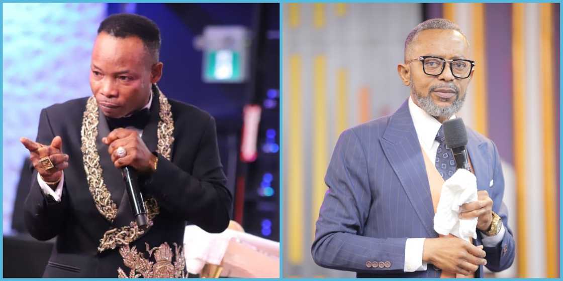 Apostle Owusu-Bempah and other pastors visit the hospital to pray for Bishop Salifu Amoako's son and his friend. Apostle Owusu-Bempah and other pastors visit the hospital to pray for Bishop Salifu Amoako's son and his friend.