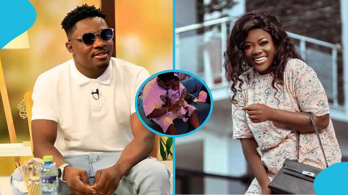 AMG Armani, Asantewaa, breakup news, father-son moments, TikTok, Ghanaian artist, social media reactions
