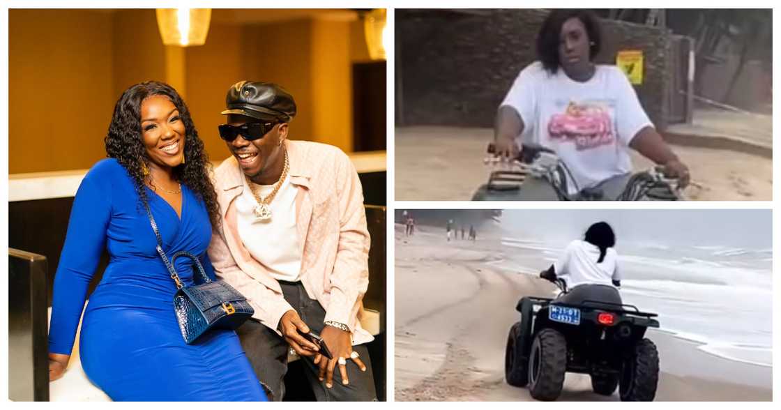 Stonebwoy and wife share lovely moment ate the beach with dope riding skills Stonebwoy and wife share lovely moment ate the beach with dope riding skills