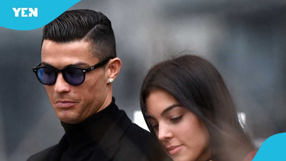 Al-Nassr player Cristiano Ronaldo leaves with his Spanish girlfriend Georgina Rodriguez after attending a court hearing for tax evasion in Madrid on January 22, 2019. Al-Nassr player Cristiano Ronaldo leaves with his Spanish girlfriend Georgina Rodriguez after attending a court hearing for tax evasion in Madrid on January 22, 2019.