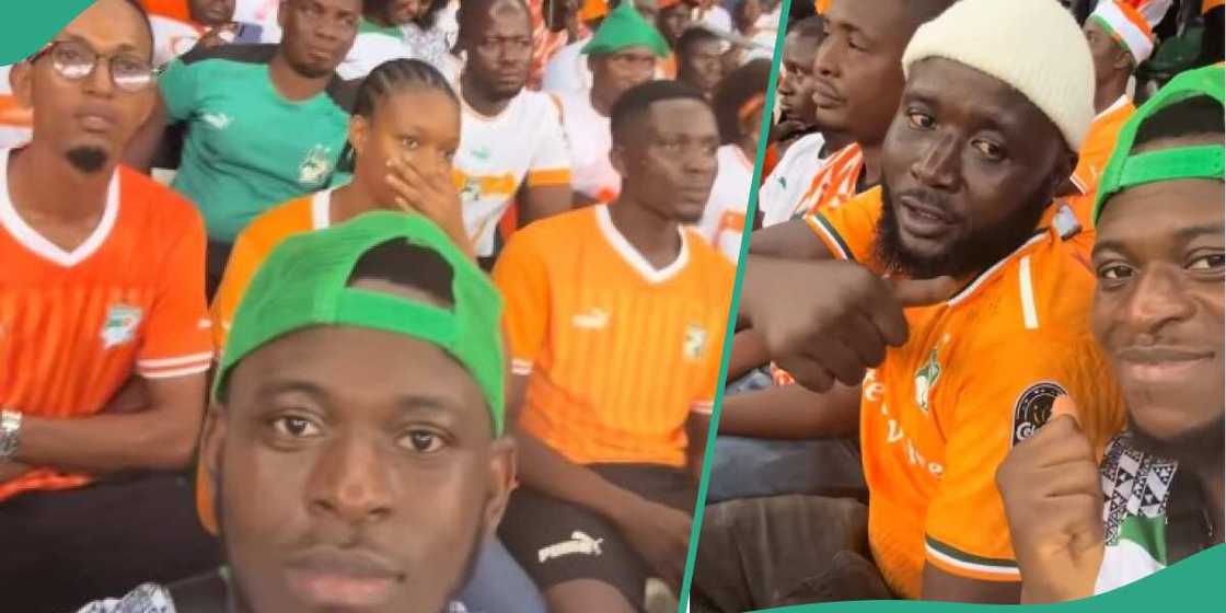 Video shows Nigerian man taunting Ivory Coast football fans over their AFCON loss Video shows Nigerian man taunting Ivory Coast football fans over their AFCON loss