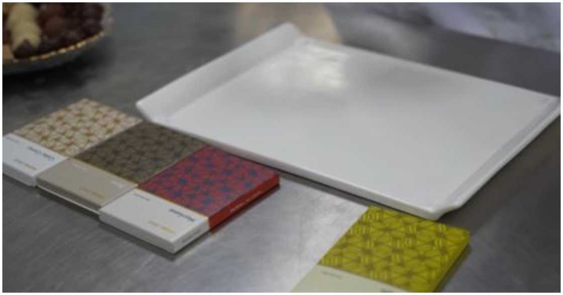 The chocolate bars produced by Mansa Gold The chocolate bars produced by Mansa Gold