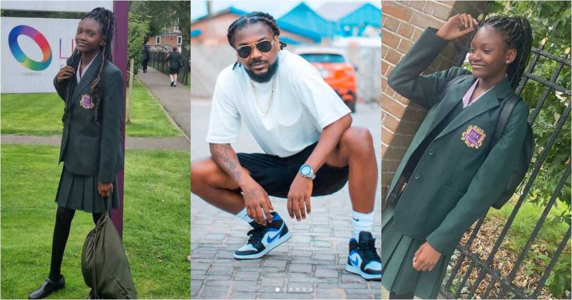 Samini shows off his tall and smart daughter as she begins studies at top UK school; drops photos Samini shows off his tall and smart daughter as she begins studies at top UK school; drops photos