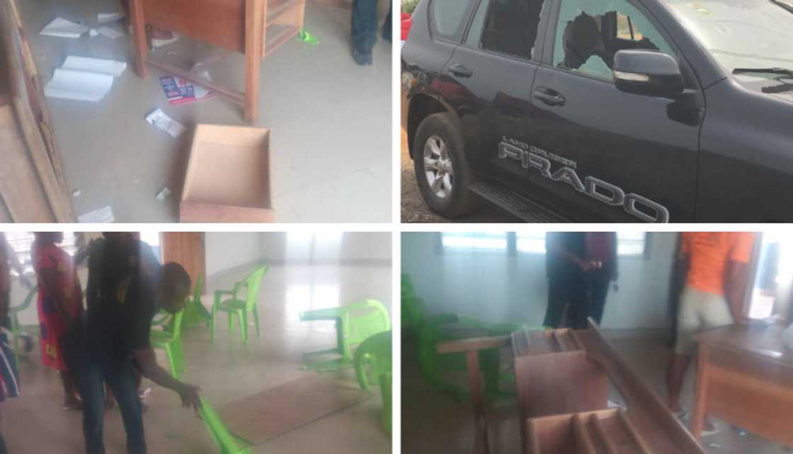 A collage of damaged items A collage of damaged items