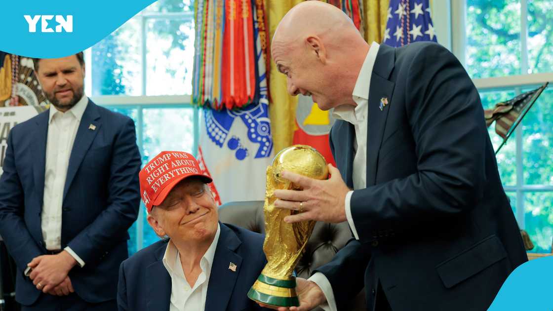 Donald Trump: US President jokes he'll play in the World Cup next year