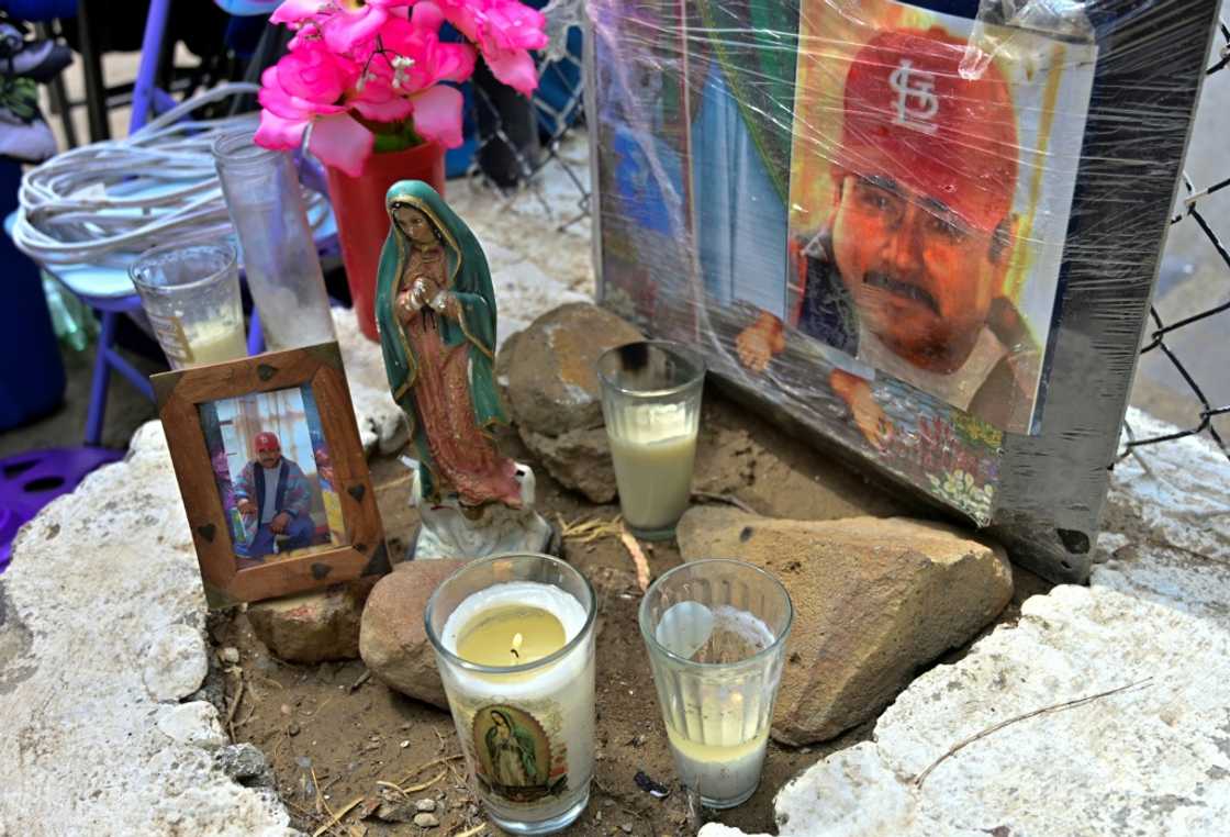 A picture of trapped Mexican miner Jaime Montelongo is seen on an altar in Agujita, Coahuila A picture of trapped Mexican miner Jaime Montelongo is seen on an altar in Agujita, Coahuila
