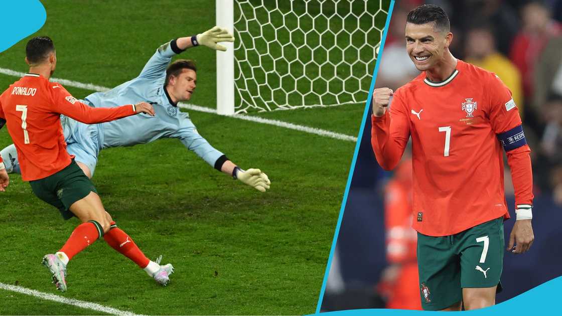 Cristiano Ronaldo, Portugal, Germany, UEFA, Nations League, semi-final, score, legend, final. Cristiano Ronaldo, Portugal, Germany, UEFA, Nations League, semi-final, score, legend, final.