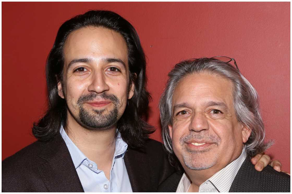 Lin-Manuel Miranda and dad Luis Miranda.