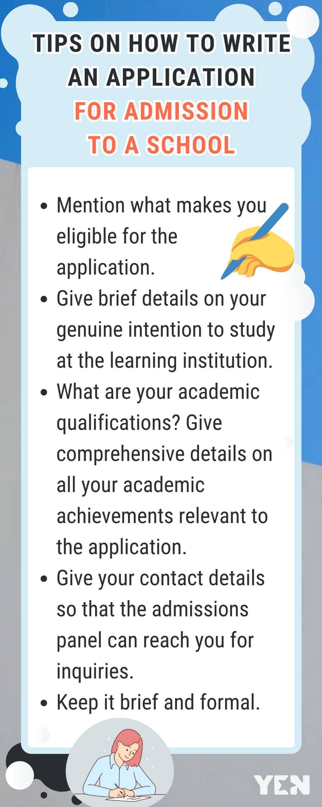 How to write an application for admission to a school How to write an application for admission to a school