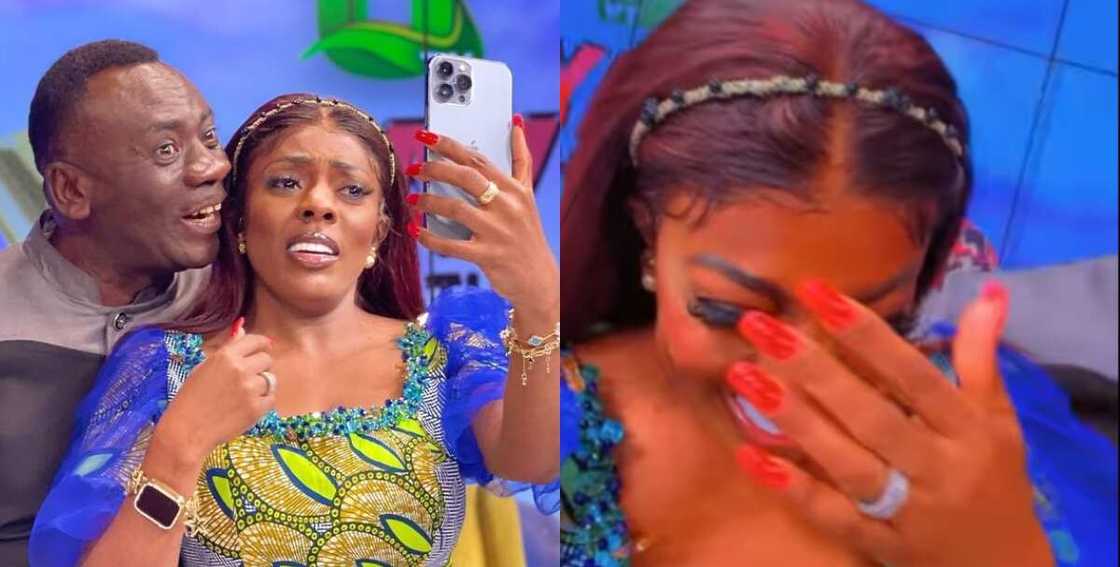 Nana Aba Anamoah and Akrobeto having fun together Nana Aba Anamoah and Akrobeto having fun together