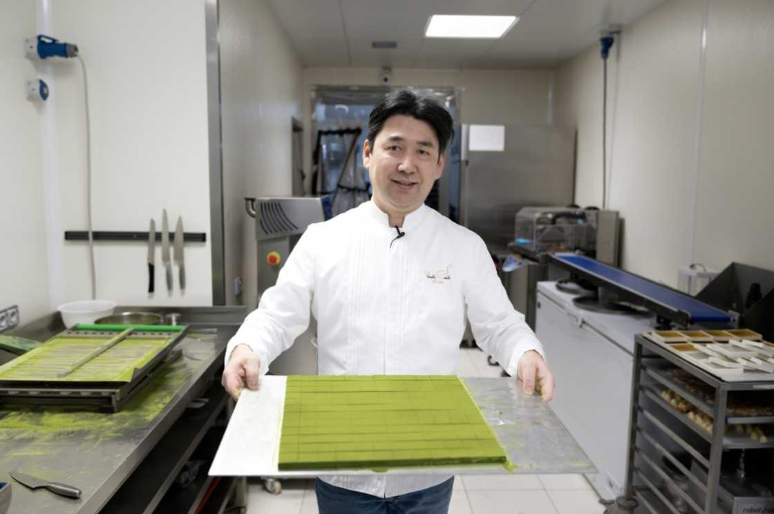 Japanese chocolatier Yasushi Sasaki in his Brussels workship in March 2024 Japanese chocolatier Yasushi Sasaki in his Brussels workship in March 2024