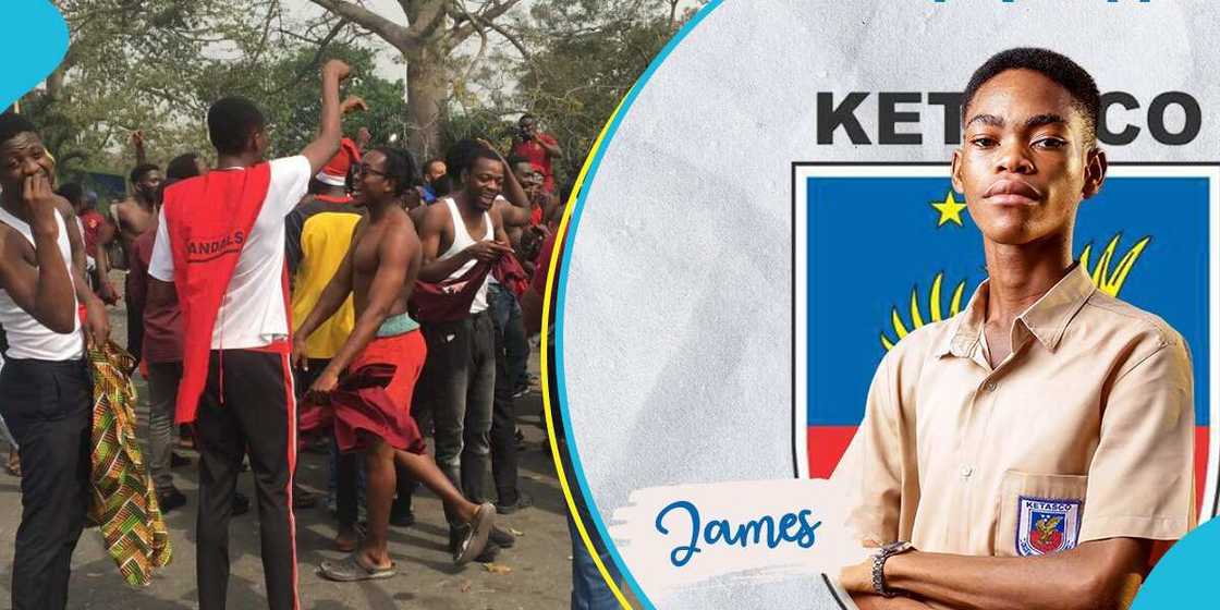 Photo of Commonwealth Hall residents and James Lutterodt Photo of Commonwealth Hall residents and James Lutterodt